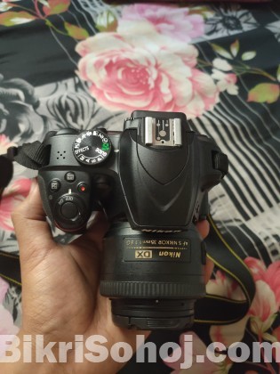 Nikon D3400 with 35mm prime lense
